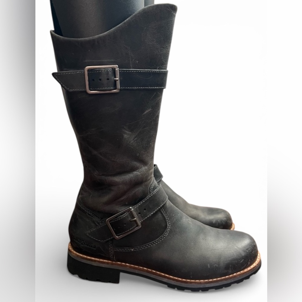 Patagonia Tin Shed Rider Boots In Forge Gray Size 7.5 - Picture 2 of 13